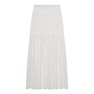 Haydon Knit/Chiffon Maxi Skirt