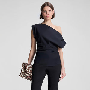 Nara Stretch Cotton Off Shoulder Top