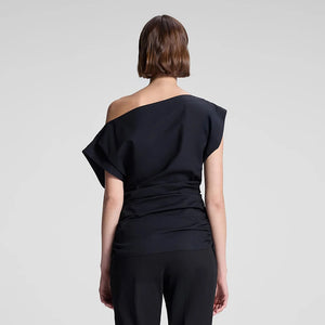 Nara Stretch Cotton Off Shoulder Top