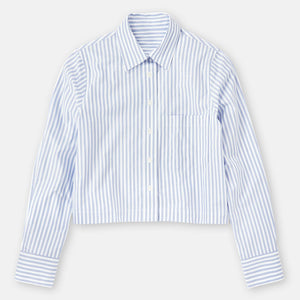 Cropped Stripe Shirt